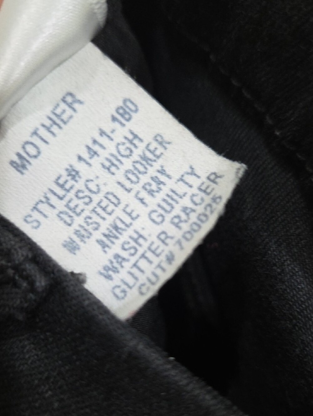 MOTHER Black Skinny Jeans with Pink & Blue Side Stripes - Picture 7 of 8